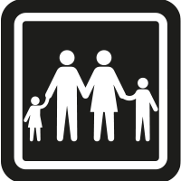 Pictogramme représentant une famille