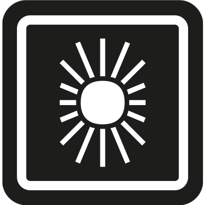 Soleil énergie renouvelable pictogramme