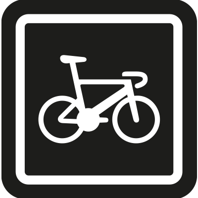 Vélo mobilité durable pictogramme